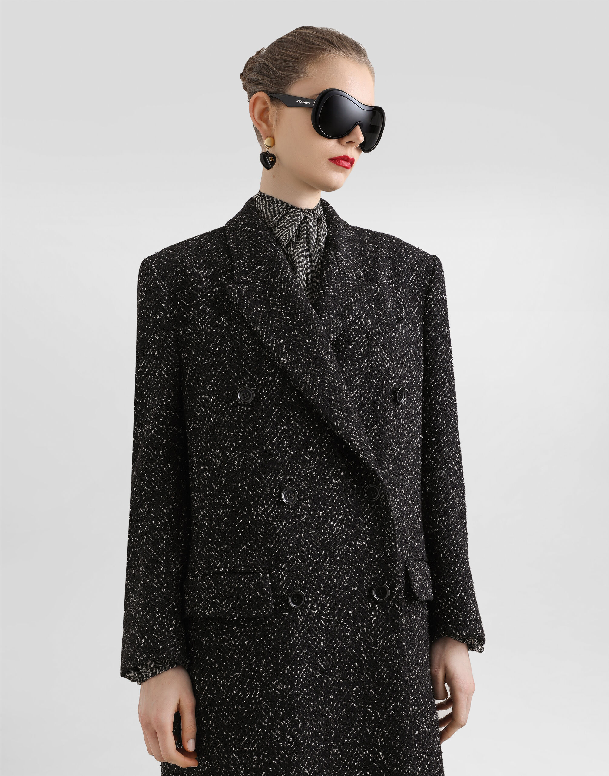 ウールブレンド ダブルブレストコート XS ZARA ZW COLLECTION ウールブレンド ダブルブレストコート