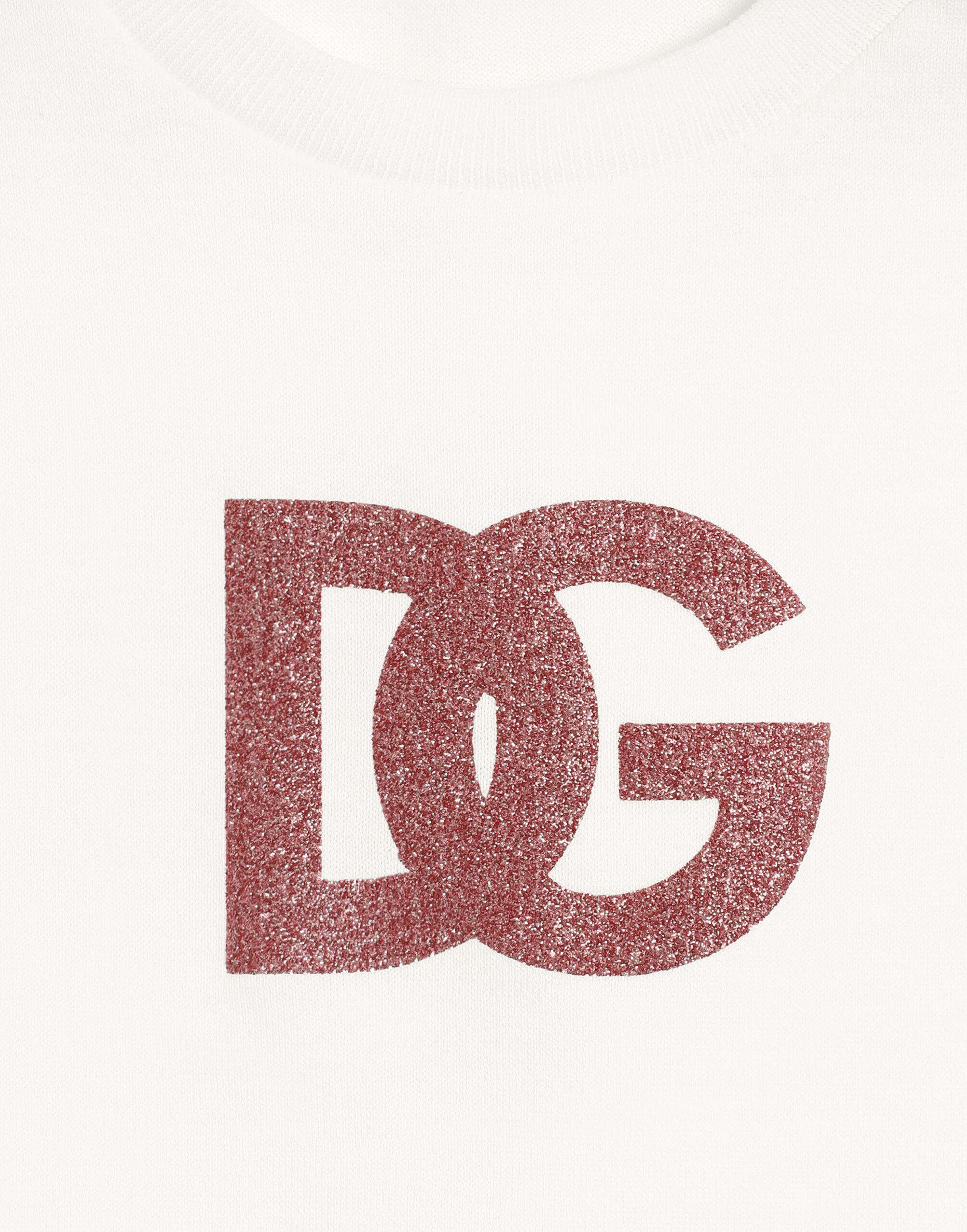 ホワイトのガールズ DGロゴ ジャージー Tシャツ | Dolce&Gabbana®