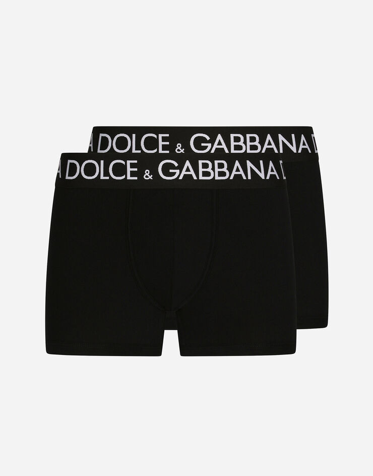 Dolce & Gabbana Two-pack cotton jersey boxers 黑 M9D70JONN97