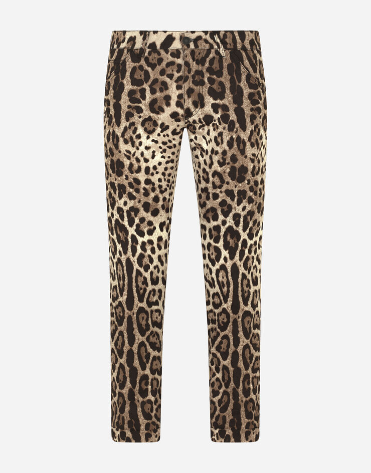 Dolce & Gabbana Leopard-print stretch cotton pants ANIMAL PRINT GY6NLTFSFEA