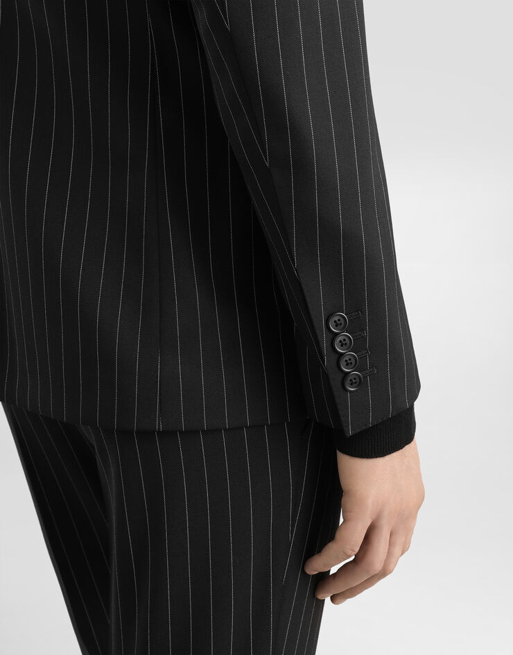 Dolce & Gabbana Single-breasted pinstripe stretch wool Sicily-fit suit Multicolor GKLOMTGK298
