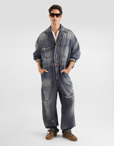 Dolce & Gabbana Denim jumpsuit Multicolor G9CBVDG8OJ5