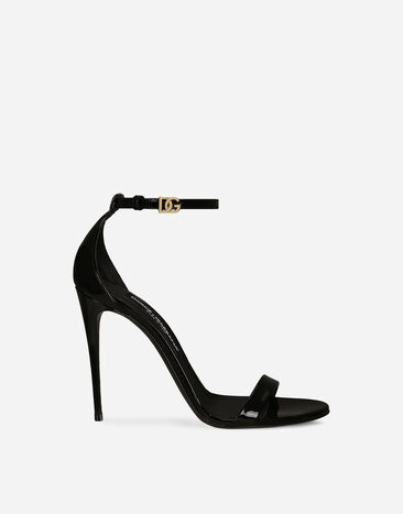 Dolce & Gabbana Patent leather sandals Yellow CR1741AQ240