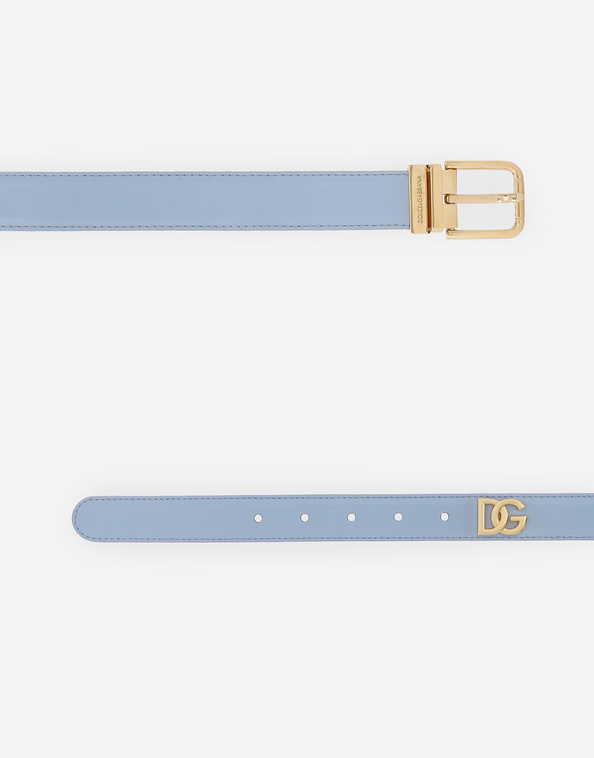DG logo belt in Light Blue for Women Dolce Gabbana