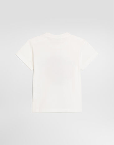 Dolce & Gabbana Jersey t-shirt with embroidery White L2JTITG7Q3M