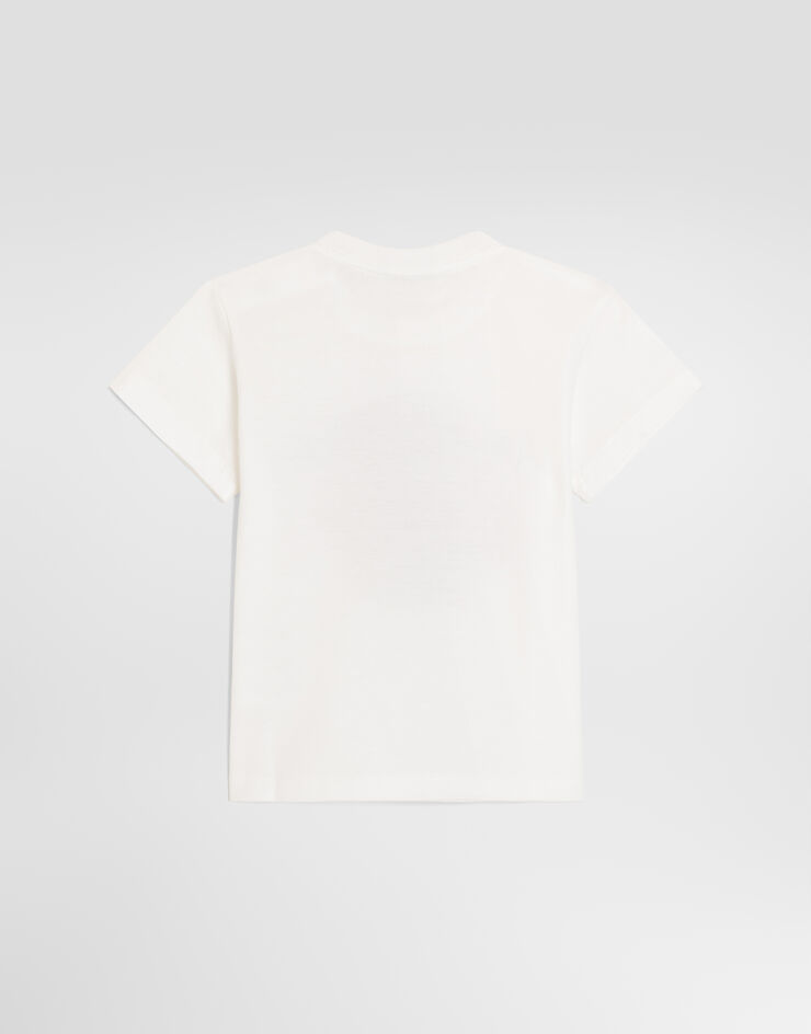 Dolce & Gabbana Jersey t-shirt with embroidery White L2JTITG7Q3M