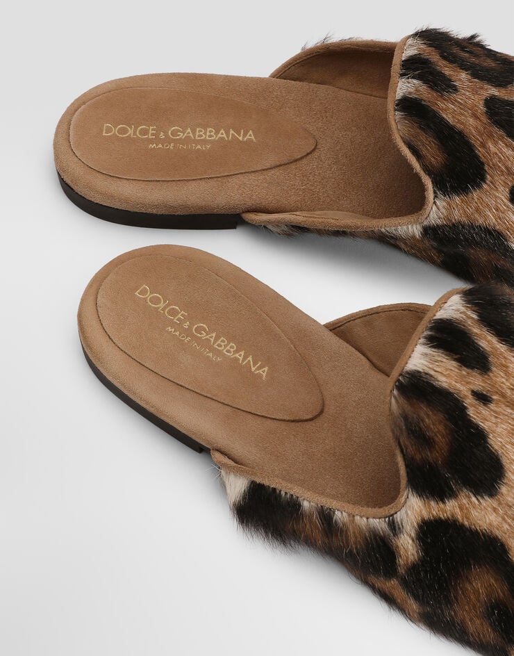 Dolce & Gabbana Leo kid leather mules Dolce & Gabbana Leo kid leather mules Multicolor CI0225A0587