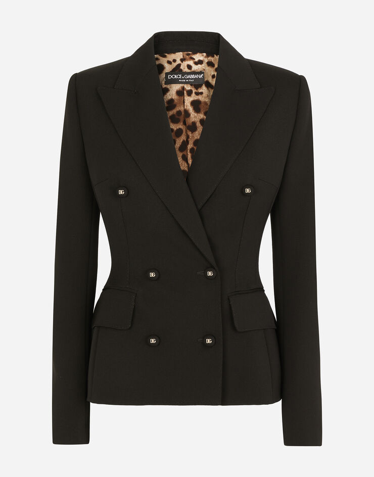 Dolce & Gabbana Dolce-fit woolen jacket with branded buttons черный F26CITFU21E