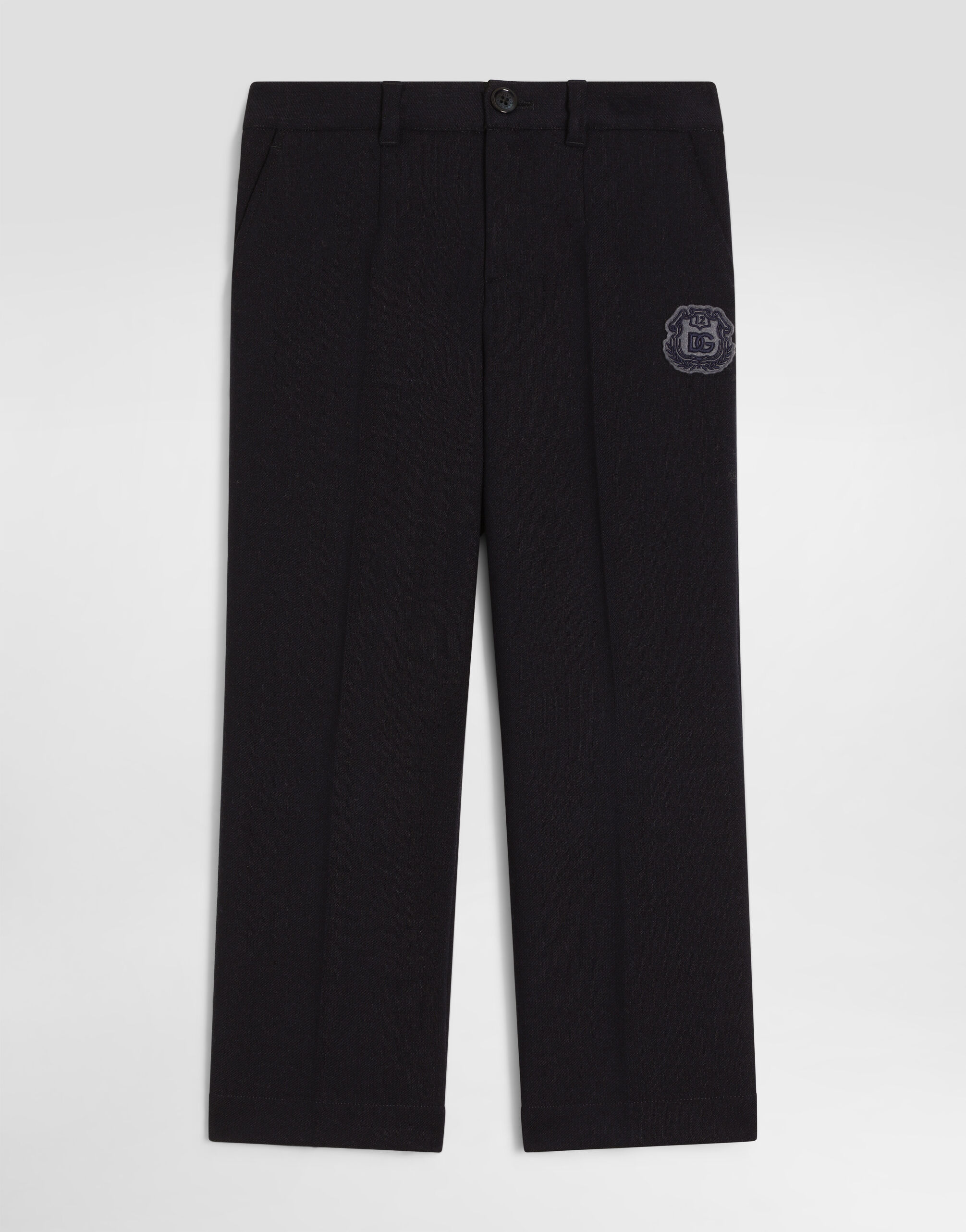 グレーのボーイズ Wool trousers | Dolce&Gabbana®