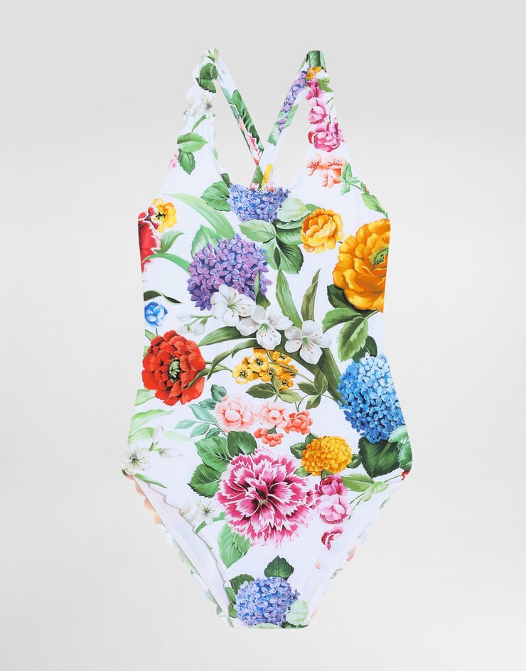 Dolce & Gabbana Bañador con estampado de flores Imprima L5J858ON04R