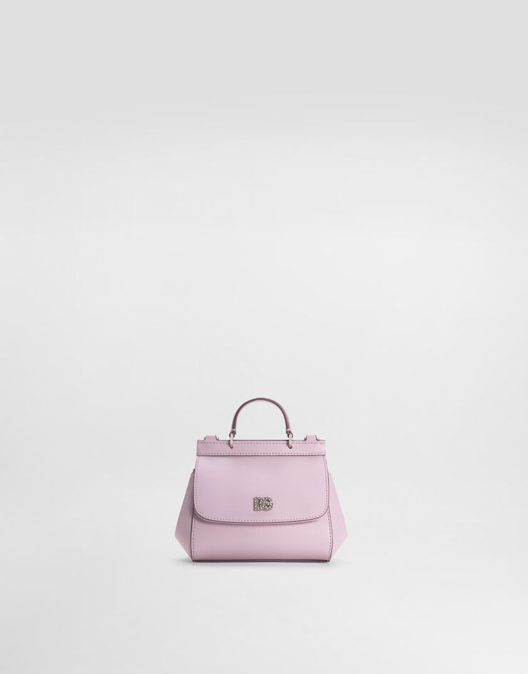 Dolce & Gabbana Calfskin nappa Sicily crossbody bag Lilac EB0003AU605