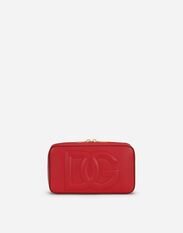 Dolce & Gabbana Camera bag logo DG petit format en cuir de veau Rose BB7287AS204