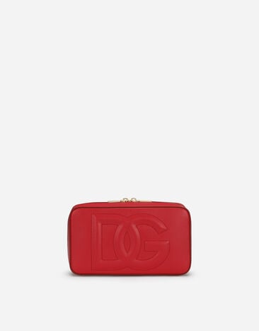 Dolce & Gabbana DG Logo Bag camera bag piccola in pelle di vitello Rosa BB7287AS204