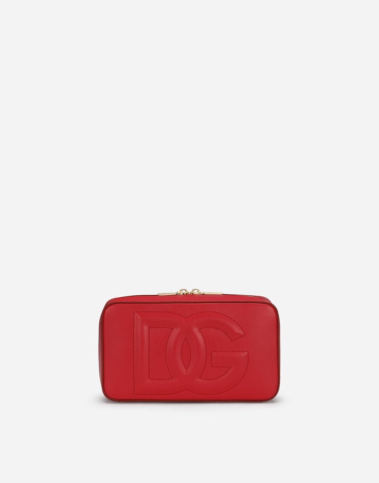 Dolce & Gabbana Small calfskin DG Logo camera bag Rojo BB7289AW576
