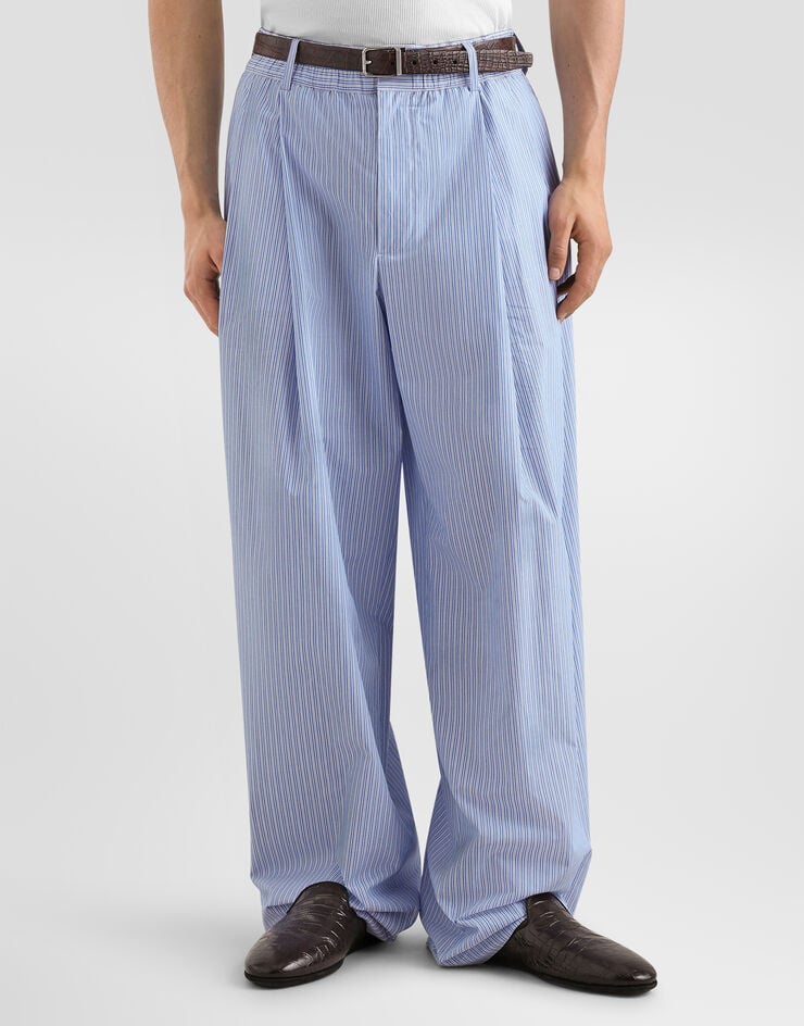 Dolce & Gabbana Striped cotton jogging trousers Multicolor GP228TFR54O