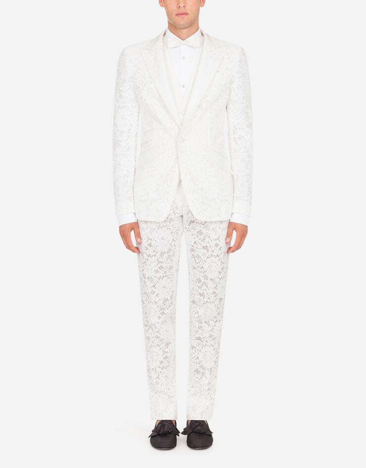 Dolce & Gabbana Pants in cordonnet lace 白 GY7BMTFLM9V
