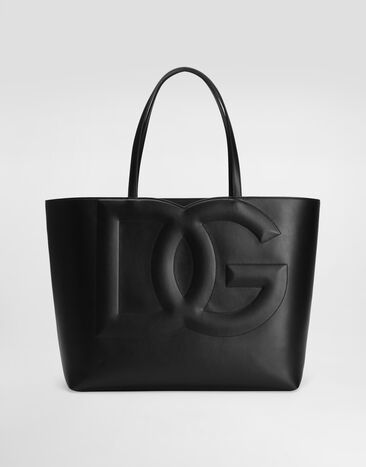 Dolce & Gabbana Medium calfskin DG Logo Bag shopper Black BB6711AV893