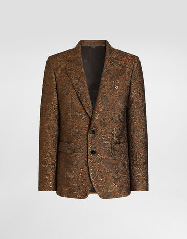 Dolce & Gabbana Sicilia light single-breasted brocade jacket  G2XD0TFJZAN