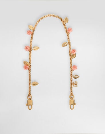 Dolce & Gabbana Metal shoulder strap with roses Dolce & Gabbana Metal shoulder strap with roses Multicolor BI3464A0213