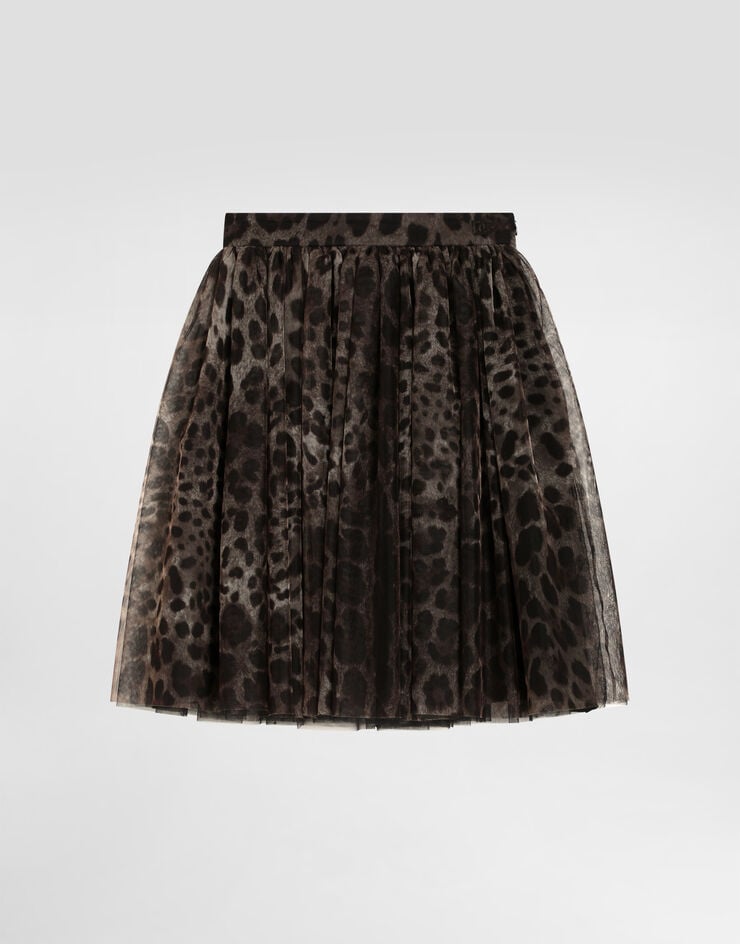 Dolce & Gabbana Leopard-print tulle skirt Print L55I86HSMV5