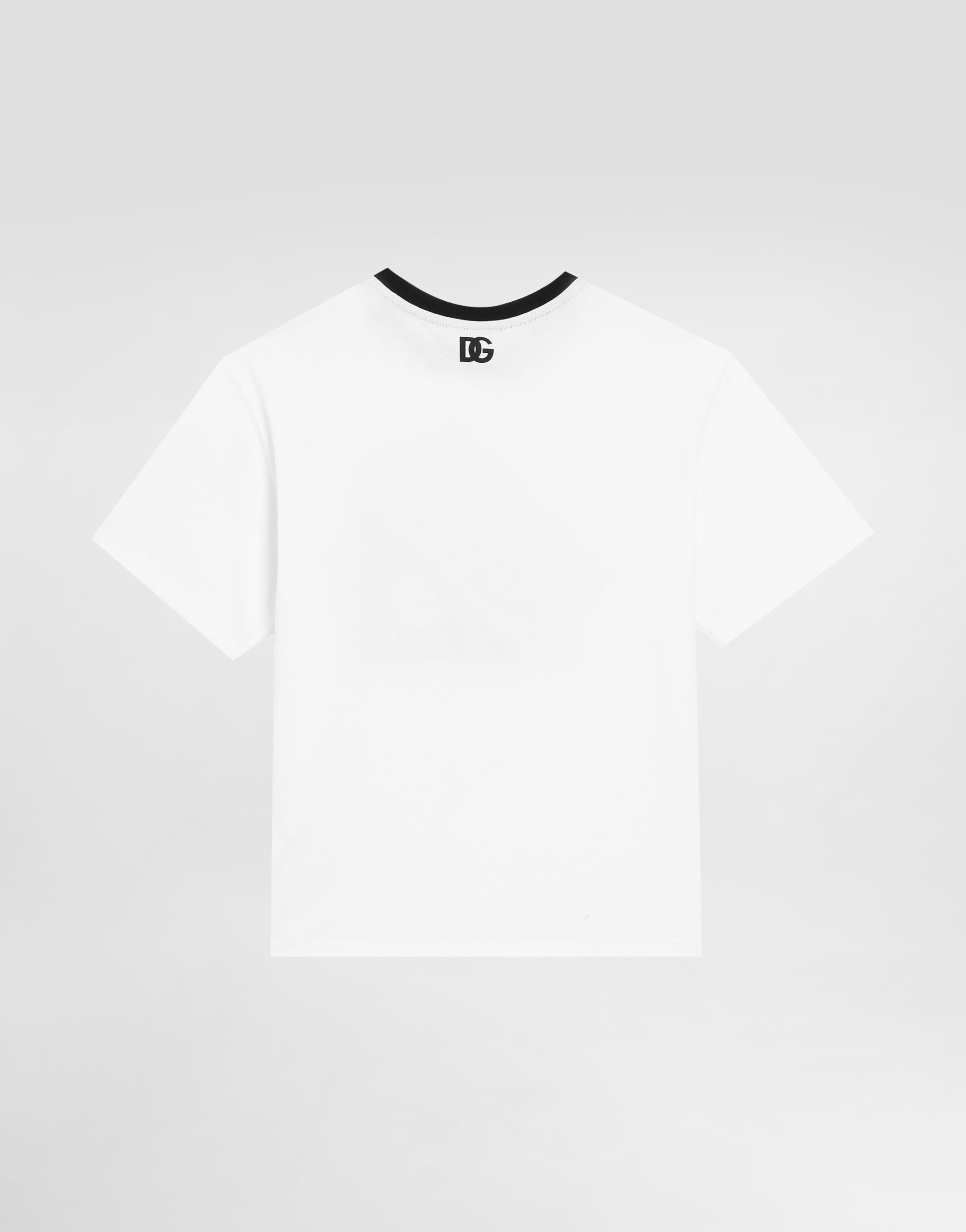 Dolce & Gabbana Tシャツ (12y) Short-sleeved T-shirt with DG logo patch in White for Men