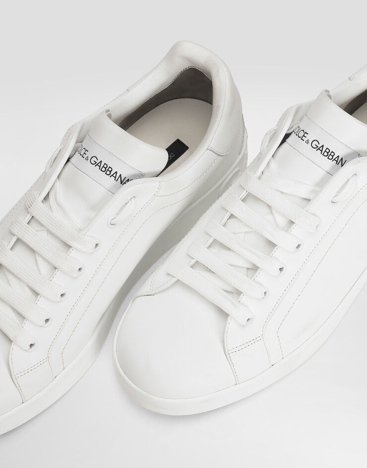 Dolce & Gabbana سنيكرز بورتوفينو من جلد عجل أبيض CS1772A1065