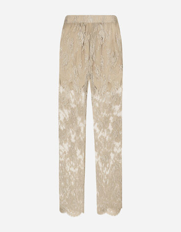 Dolce & Gabbana Tailored Galloon lace pants Beige GP05QTHLM9Y