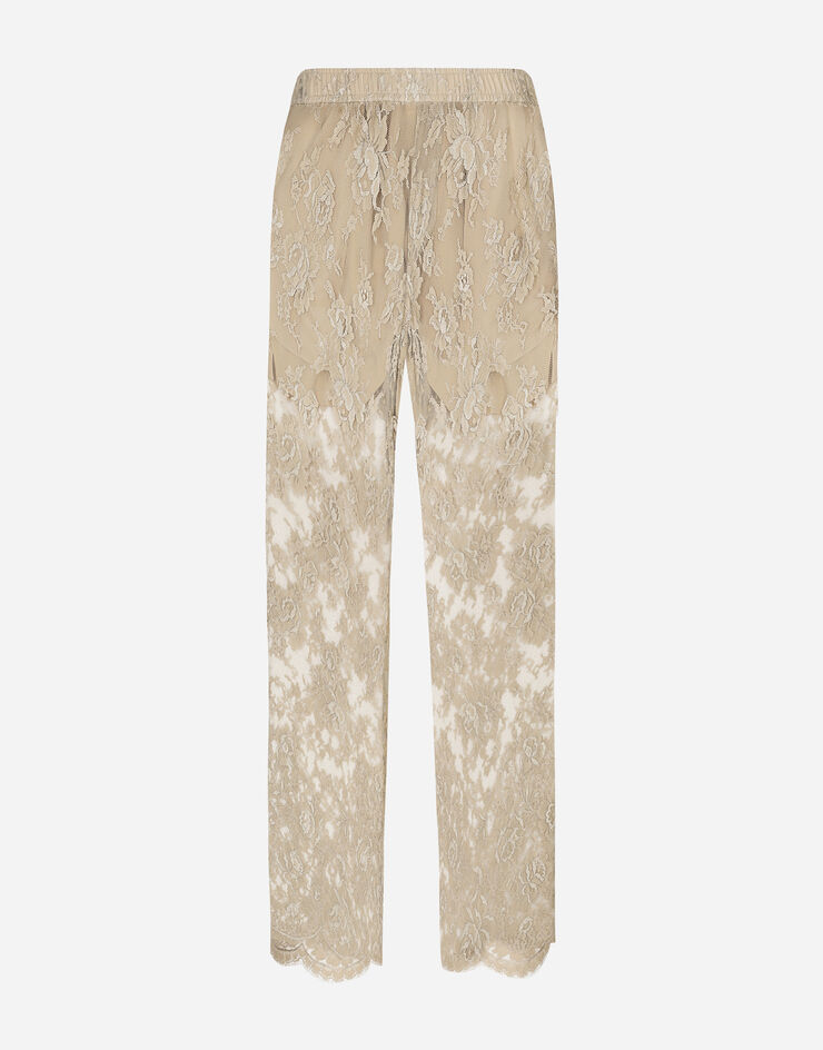 Dolce & Gabbana Tailored Galloon lace pants Beige GP05QTHLM9Y