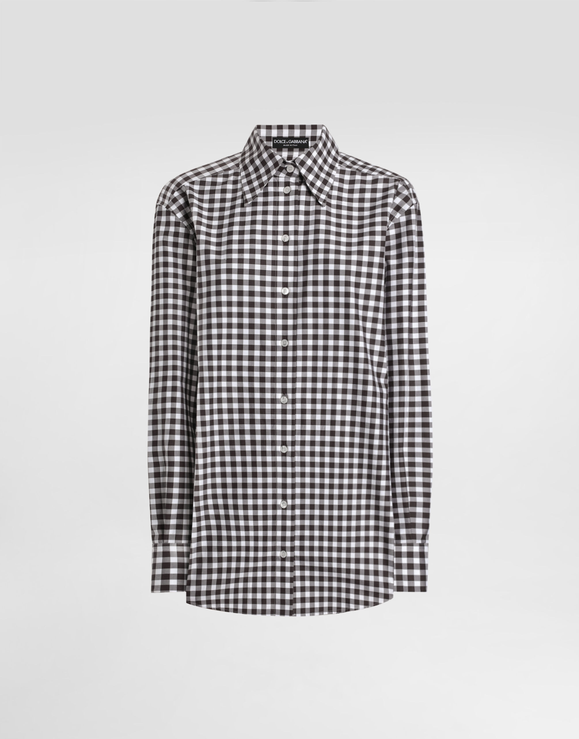 ドルチェ&ガッバーナ シルク100%ストライプシャツ ダークネイビー×シルバー 中古・古着通販】DOLCE & GABBANA (ドルチェ＆ガッバーナ