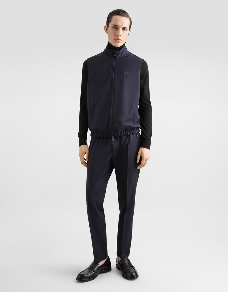 Dolce & Gabbana 羊毛慢跑裤 蓝 GYACETFURK8