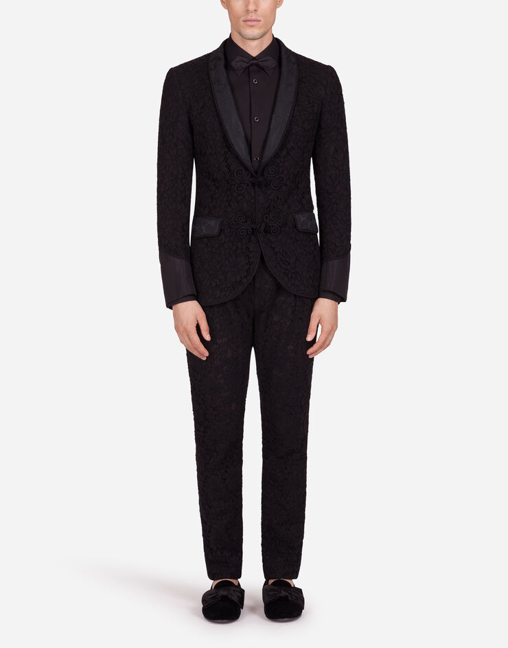 Dolce & Gabbana Pants in cordonnet lace ブラック GW8QHTHLMD9