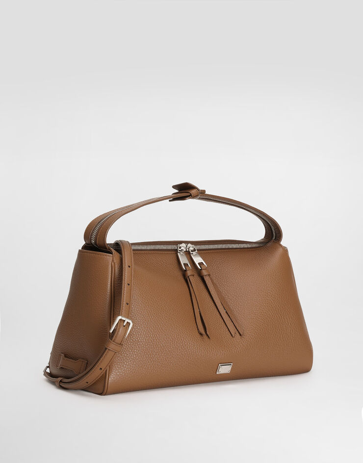 Dolce & Gabbana Vittoria calfskin crossbody bag Brown BM2190A0370