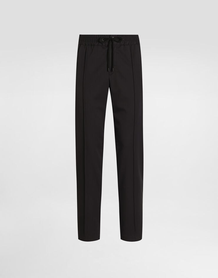 Dolce & Gabbana Wool canvas jogging trousers Grey GP147TFUBGZ