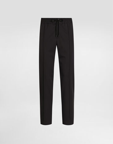 Dolce & Gabbana Wool canvas jogging trousers Dolce & Gabbana Wool canvas jogging trousers Grey GP147TFUBGZ