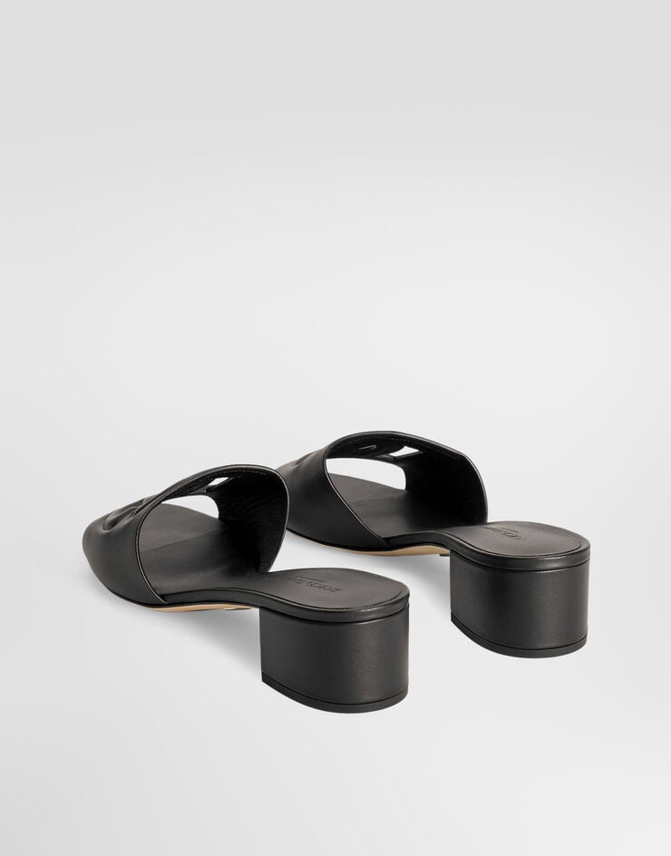 Dolce & Gabbana Calfskin sliders with DG logo Dolce & Gabbana Calfskin sliders with DG logo Black CR1755AY329