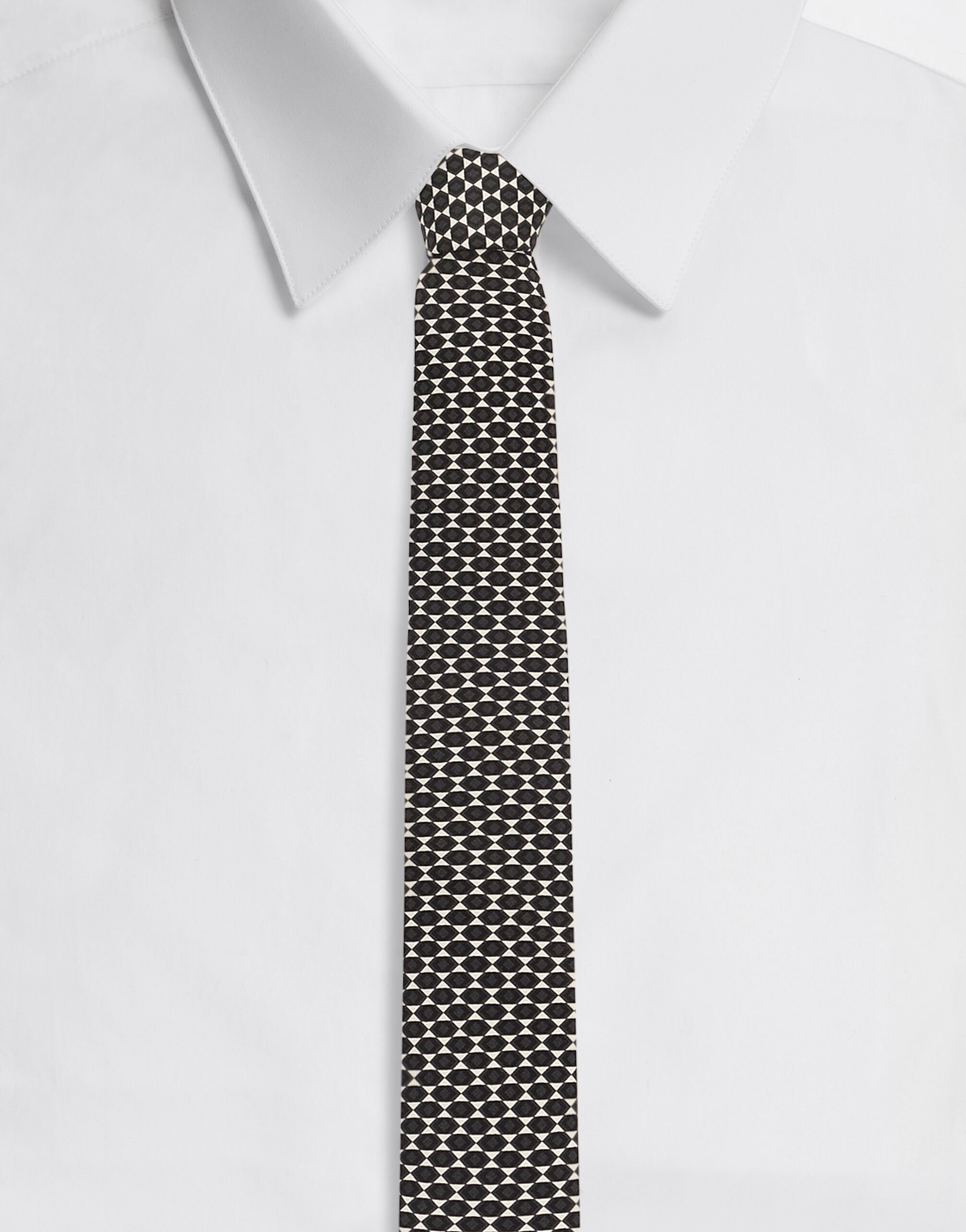 Dolce&Gabbana 6-cm printed silk blade tie Brown GH860AFUFMM