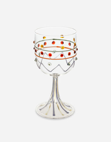 Dolce & Gabbana Bicchiere Vino Bianco Multicolore TCB001TCALV