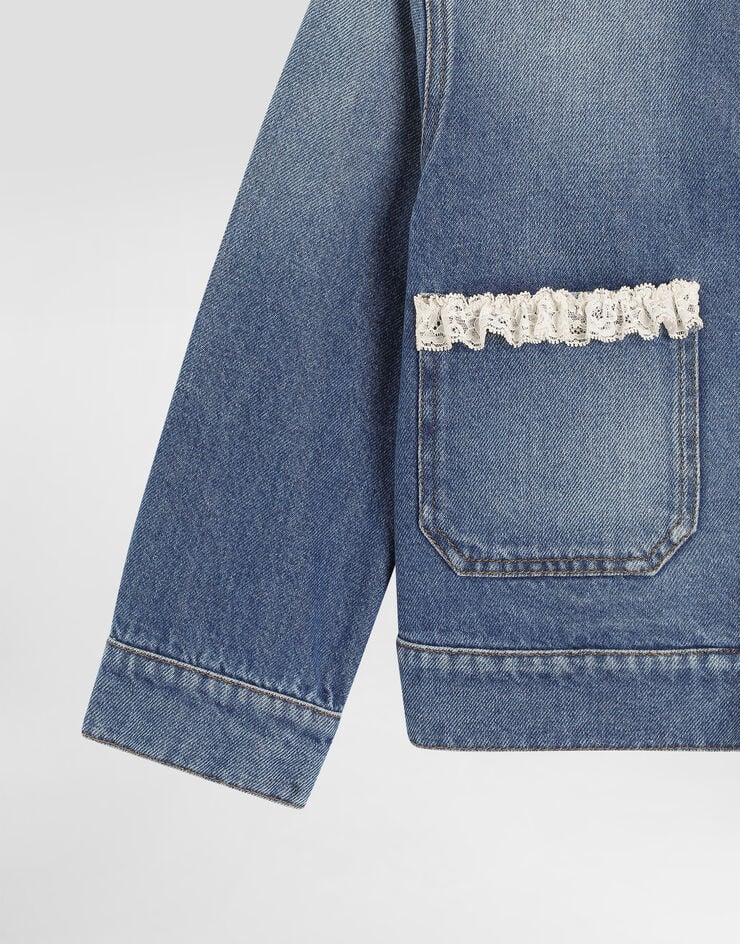 Dolce & Gabbana Denim jacket with print Dolce & Gabbana Denim jacket with print Multicolor L52B08LDD61