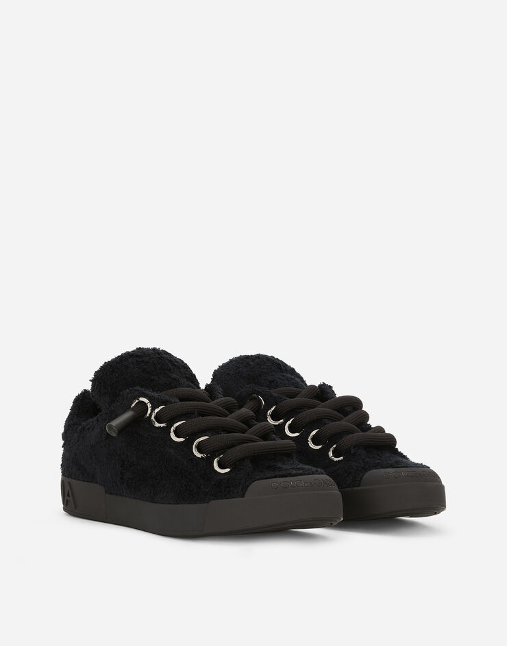 Dolce & Gabbana Terrycloth Portofino sneakers Black CS2208AJ210