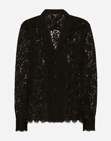 Dolce&Gabbana シャツ コードレース ブラック G5KG2THLM3T