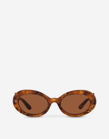 Dolce & Gabbana Sonnenbrille DG Crossed Animal-Print VG4006VP073