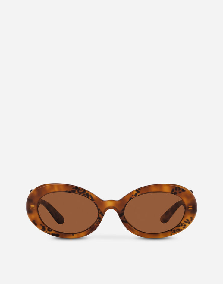 Dolce & Gabbana Sonnenbrille DG Crossed Animal-Print VG4006VP073