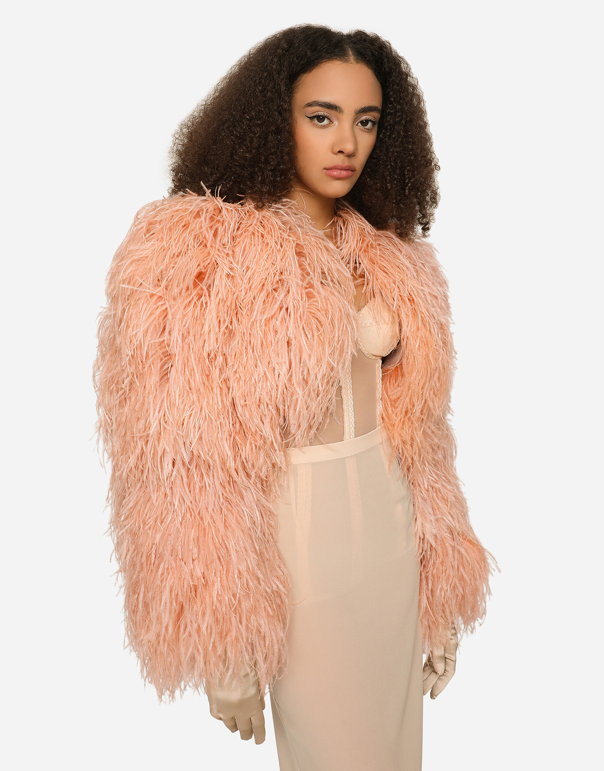 Ostrich feather bolero jacket shop
