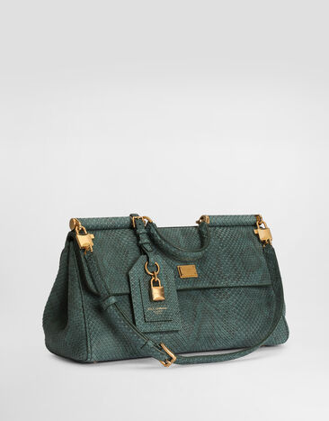Dolce & Gabbana Medium My Sicily handbag in python Green BB7782B2X45