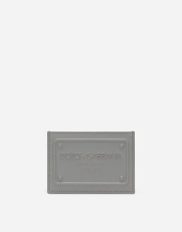 Dolce & Gabbana 카프스킨 카드 홀더 블루 BP0330AJ705