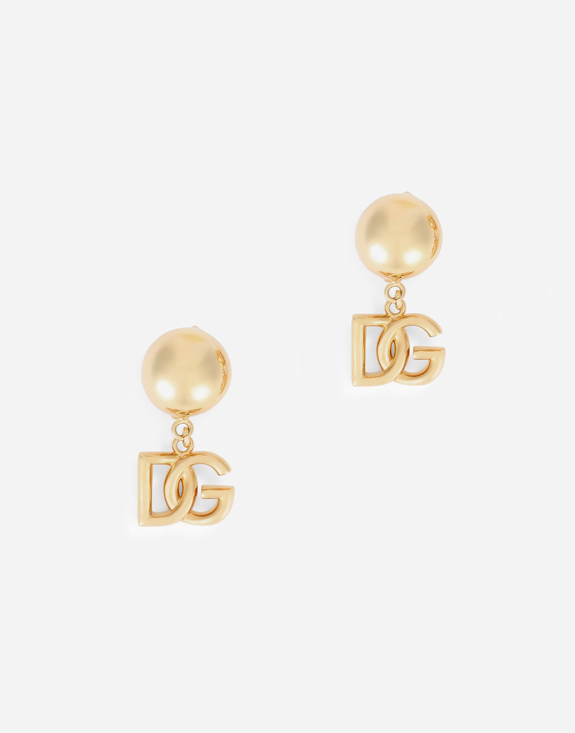 Dolce & Gabbana Clip-on earrings with DG logo Gold WRP5T1W1111