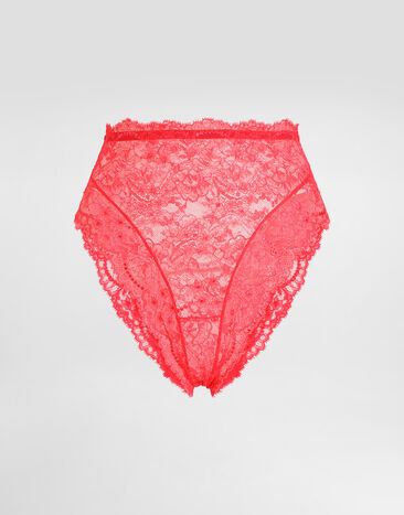 Dolce & Gabbana High-waisted lace briefs Red O2C42TONI52
