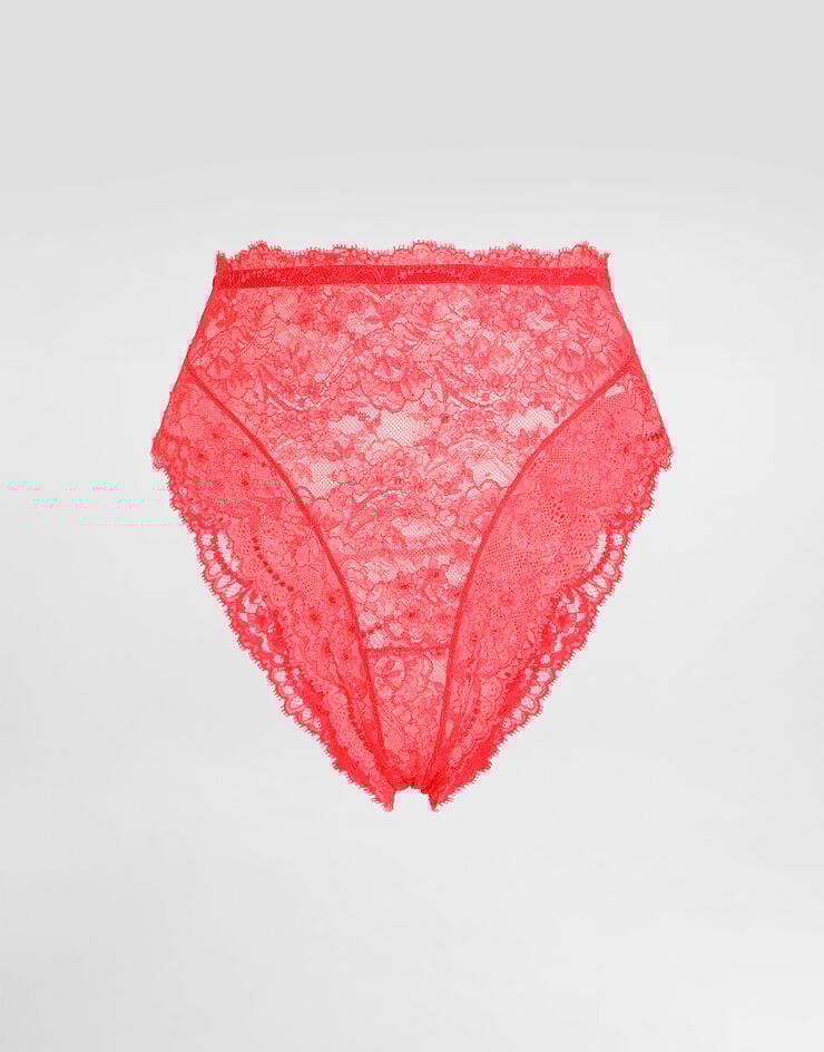 Dolce & Gabbana High-waisted lace briefs Red O2C42TONI52