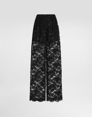 Dolce & Gabbana Lace trousers Black FTC1YTILME6