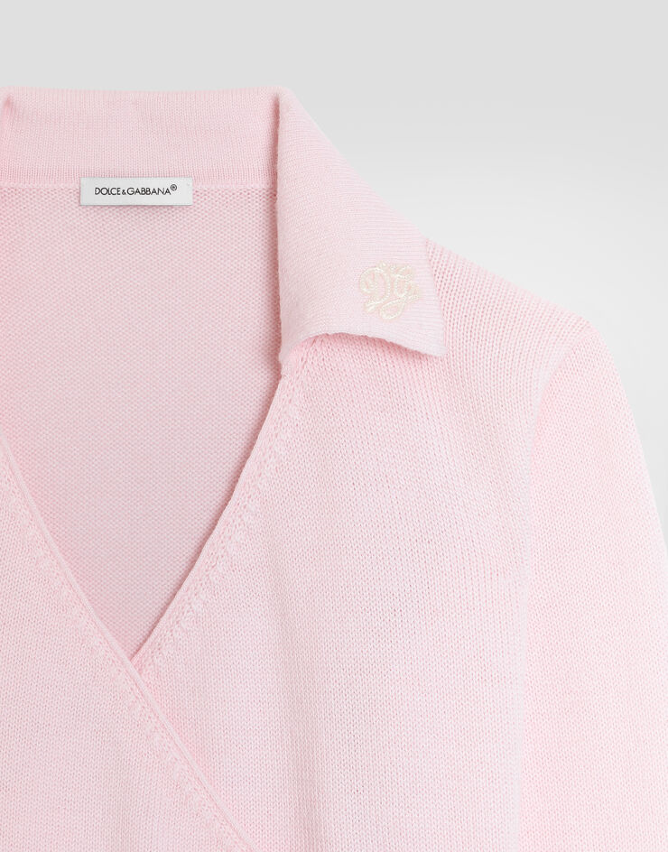 Dolce & Gabbana Virgin wool cardigan Pink L5KWNOJDVL4